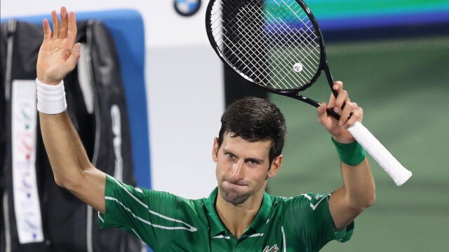 Djokovic, tras ganar a Jaziri en la primera ronda de Dubái