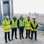 El vicepresidente regional visita las obras de Espacio Caleido en el Paseo de la Castellana