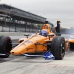 Fernando Alonso, en el Indianapolis Motor Speedway