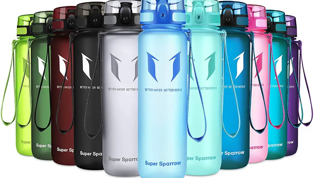 Botella de agua para deportistas