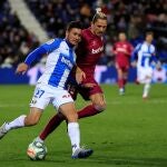 Óscar Rodríguez con el Leganés.