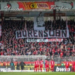Imagen de uno de los fondos del estadio del Unión Berlín