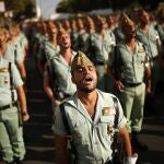 Legionarios durante un desfile