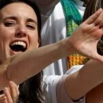 La Ministra de Igualdad, Irene Montero, en una manifestación