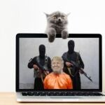 Recreación de la decapitación de Donald Trump