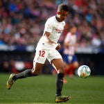 Jules Koundé con el Sevilla.