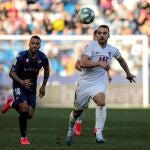 Soldado, en un partido del Granada