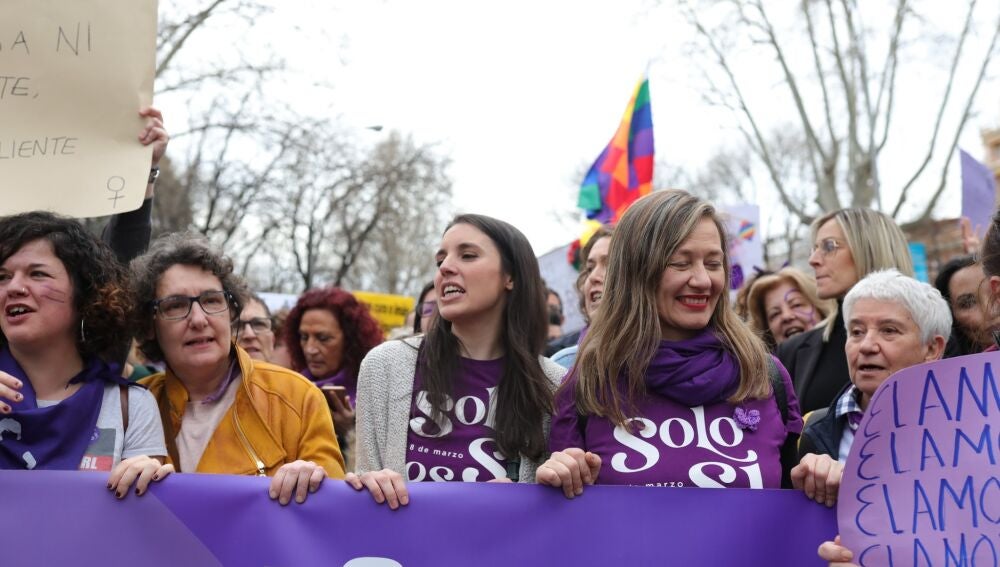 Polémicas políticas en la marcha del 8-M: ministros de PSOE y Podemos ...