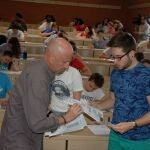 Unos alumnos en un examen de la Evau07/09/2015