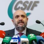 El presidente de la Central Sindical Independiente y de Funcionarios (CSIF), Miguel Borra