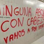 Pintada contra las feministas abolicionistas