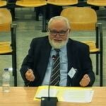 El exvicepresidente del Consell, Juan Cotino, el pasado jueves durante su declaración en el caso Gürtel