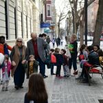 Niños a la salida del colegio