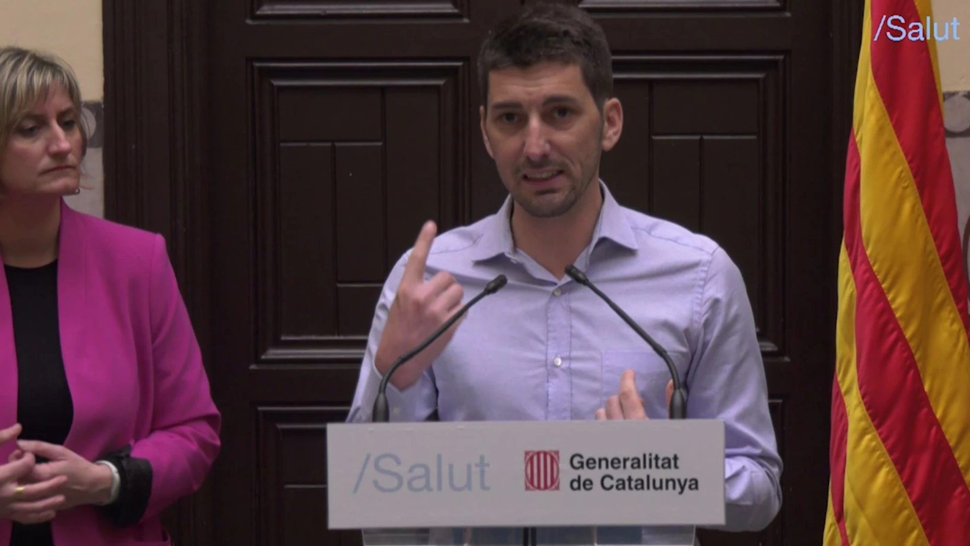 Oriol Mitjà junto a Alba Vergés