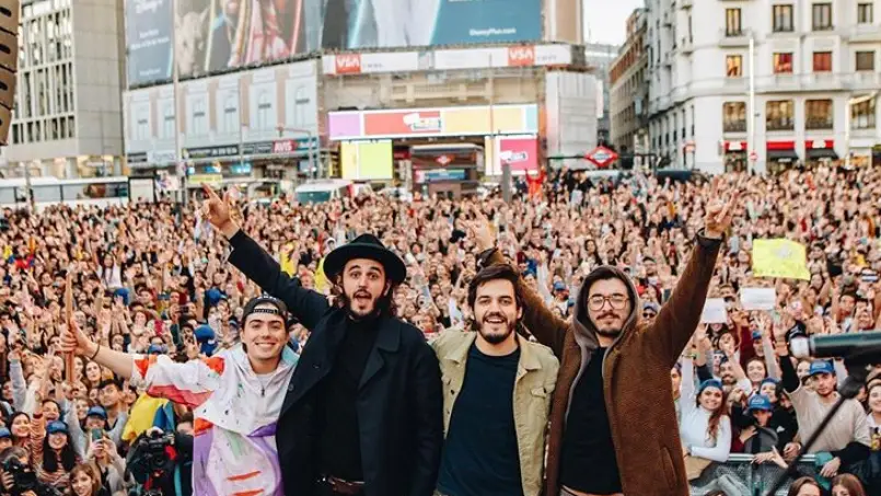 Morat, en su concierto al aire libre el pasado día 9 de marzo