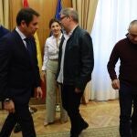 La ministra de Trabajo, Yolanda Díaz, con los agentes sociales
