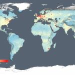 Mapa de las emisiones de dióxido de nitrógeno