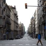 La Vía Layetana de Barcelona, en una imagen de archivo