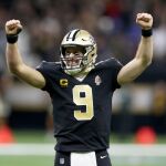 Drew Brees, durante una partido con New Orleans Saints en la NFL.