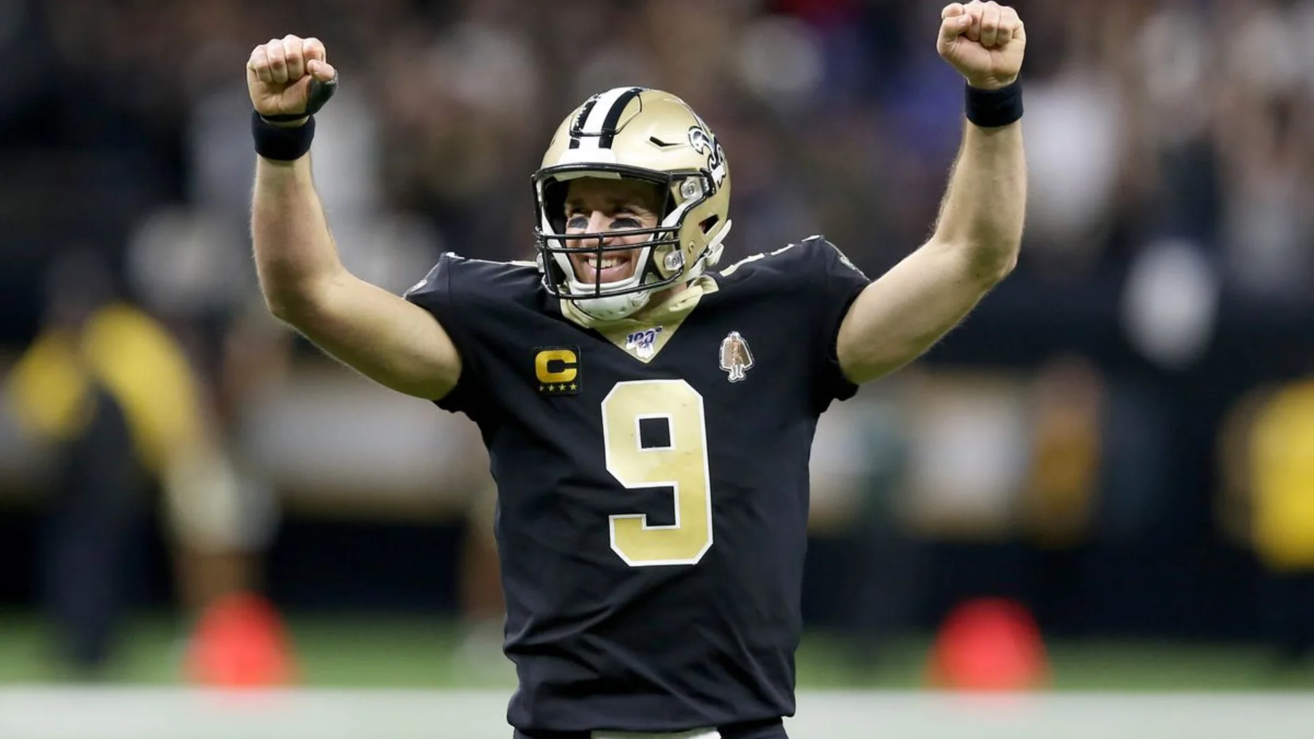 Drew Brees, durante una partido con New Orleans Saints en la NFL.