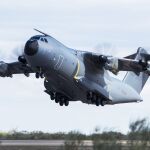 Despega de la base de #Zaragoza un #A400MEjércitoAire #Ala31 rumbo a #Shanghai #Chin