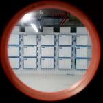 C&aacute;maras funerarias en el edificio conocido como El D&oacute;nut de la Ciudad de la Justicia, puesto a disposici&oacute;n como nueva morgue provisional