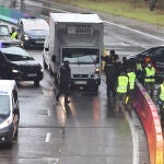 Control policial en Madrid para impedir desplazamientos no permitidos durante el estado de alarma