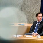 El primer ministro holandés, Mark Rutte, en la sesión del Parlamento en La Haya/EFE