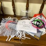 Mascarillas que están fabricando el colectivo Maker-Clone Wars para su reparto en los pueblos de Valladolid