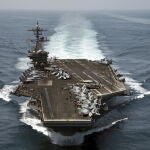 El portaaviones USS Theodore Roosevelt participó en las maniobras Malabar en 2015