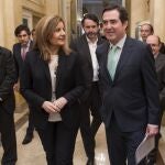 Fátima Bañez y Antonio Garamendi