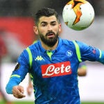 Elseid Hysaj con el Nápoles.