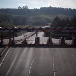 Peaje de la Autopista AP-9 en Guísamo, Bergondo (La Coruña)