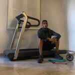 Orlando Ortega, durante el confinamiento
