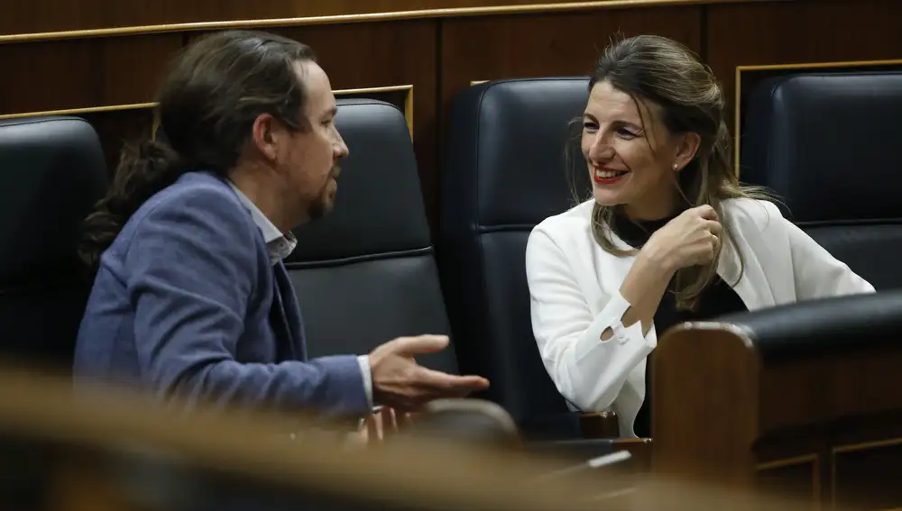 Pablo Iglesias y Yolanda Díaz
