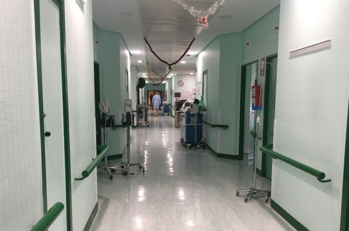 Pasillo del Hospital Clínico de Valladolid