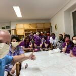 Trabajadores de la residencia burgalesa