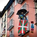 Imagen de la celebración del "Aberri Eguna" durante el año pasado EFE/Villar López