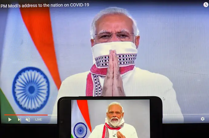 Modi extiende hasta el 3 de mayo el confinamiento tras superar los 10.000 contagios Modi extiende hasta el 3 de mayo el confinamiento tras superar los 10.000 contagios