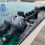 Narcolancha intervenida en el río Guadalquivir