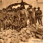 Oficiales del tercio al norte de Zeluán, Marruecos, década de 1920