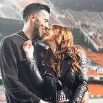 Ezequiel Garay y Tamara Gorro en Mestalla.