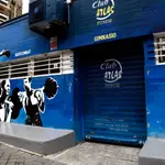 Un gimnasio cerrado en Madrid