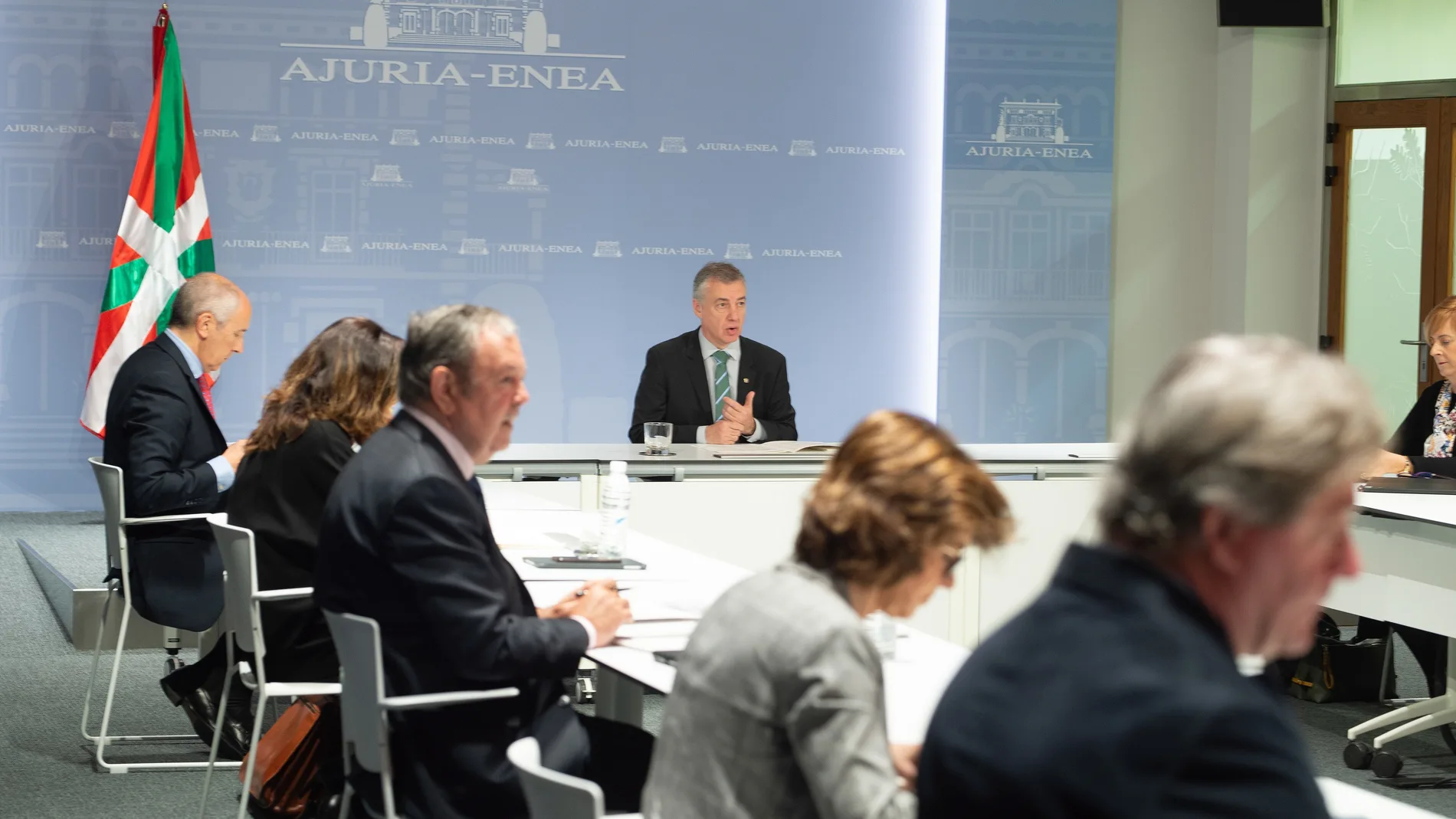 El lehendakari Iñigo Urkullu preside el Consejo de Gobierno.