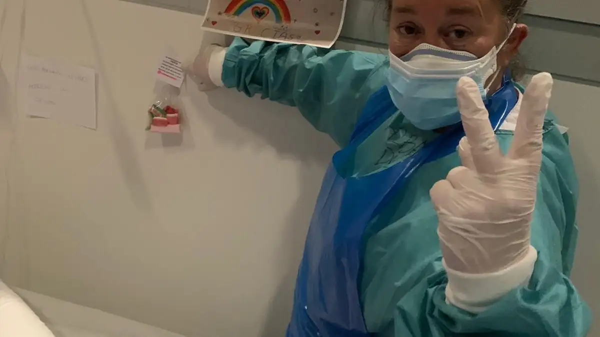 Alba Justicia, sanitaria de Ifema.