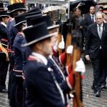 El Presidente de la Generaliat, Quim Torra, encabeza la ofrenda floral del Govern al monumento a Rafael de Casanova, dentro de los actos de la Diada de Cataluña.