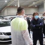 El alcalde de Madrid, José Luis Martínez-Almeida, visita en Vicálvaro la nave cedida por el Ayuntamiento a la Gremial del TaxiAYUNTAMIENTO DE MADRID27/04/2020