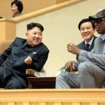 Dennis Rodman, con el líder norcoreano Kim Jong-un.