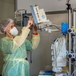 Enfermera en el Hospital de Logroño