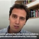 Albert Rivera envía un vídeo a la militancia de Cs que celebra la V Asamblea del partido